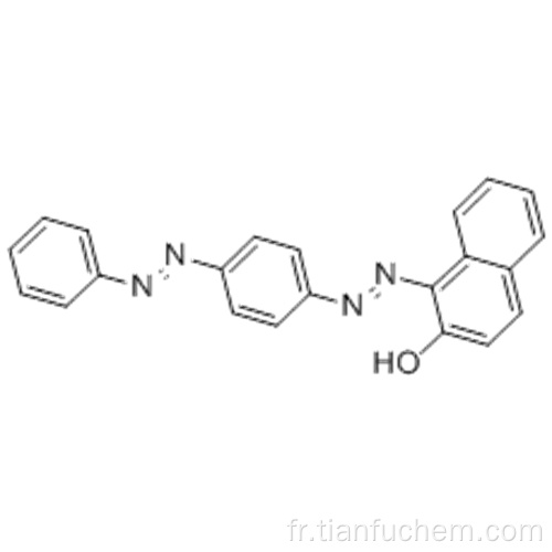 Naphthalenol, 1- [2- [4- (2-phenyldiazenyl) phenyl] diazenyl] -) CAS 85-86-9
